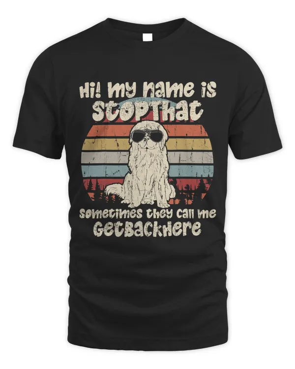 Newfie My Name Is StopThat Dog Lover Funny