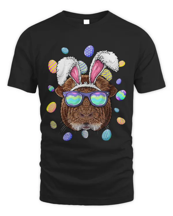 Guinea Pig Easter Bunny Ears Funny Easter Eggs Hunting