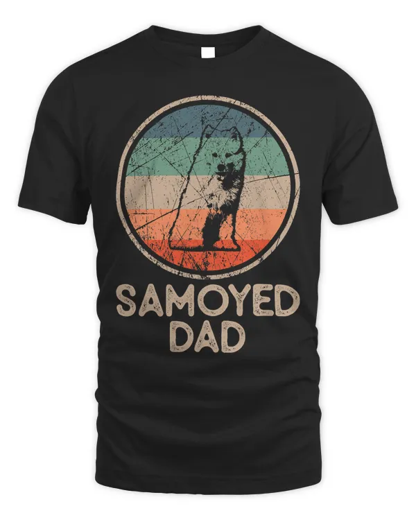 Samoyed Dog Vintage Samoyed Dad 380