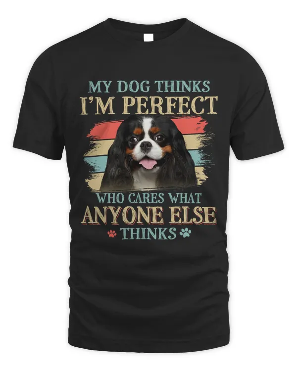 My Dog Thinks Im Perfect Cavalier King Charles Spaniel Cute