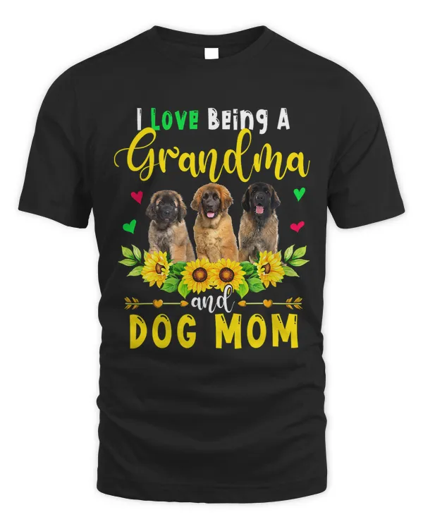 I Love Being A Grandma And Dog Mom Leonberger Sunflowers