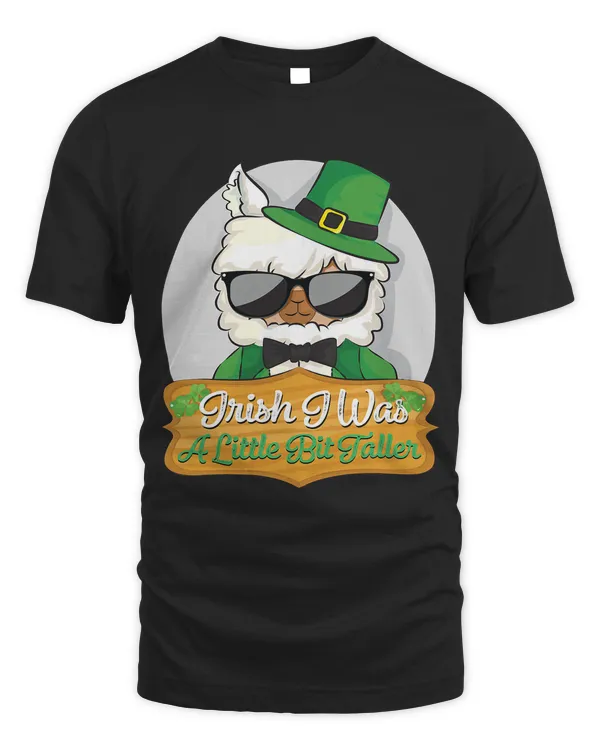 Irish I Was A Little Bit Taller Llama St Patricks Day