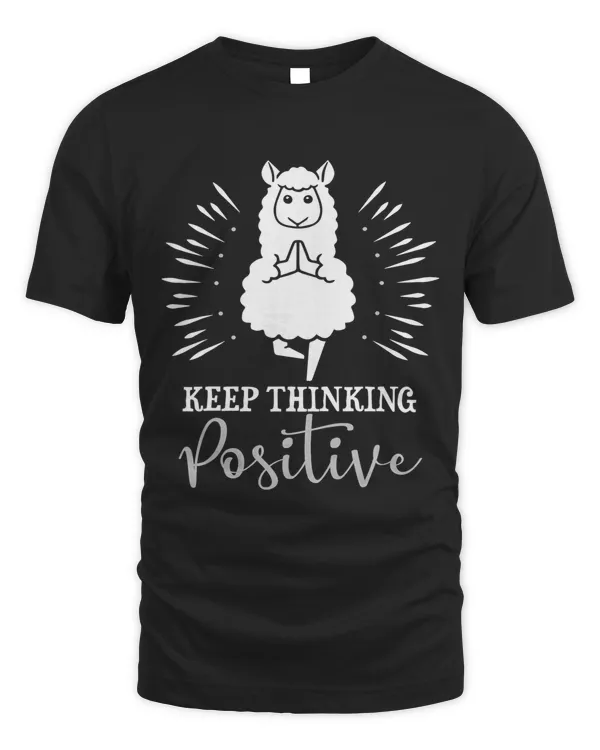Keep thinking positive with Alpaca Lama for Yoga Meditation
