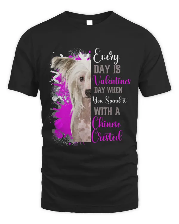 Funny Valentines Day Chinese Crested Mom Mother Terrier momm
