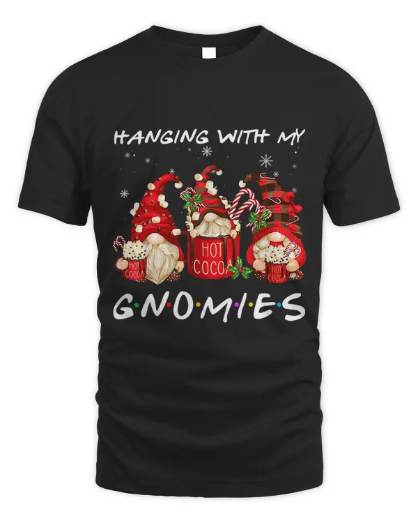 Hanging With My Gnomies Funny Christmas Hot Cocoa Xmas Gnome 399