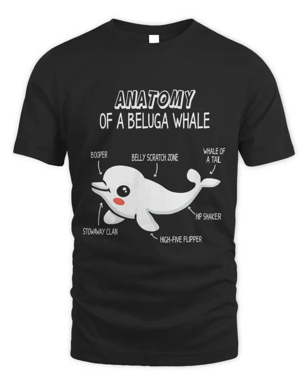 Anatomy Of A Beluga Whale Funny Beluga White Whale narwhal