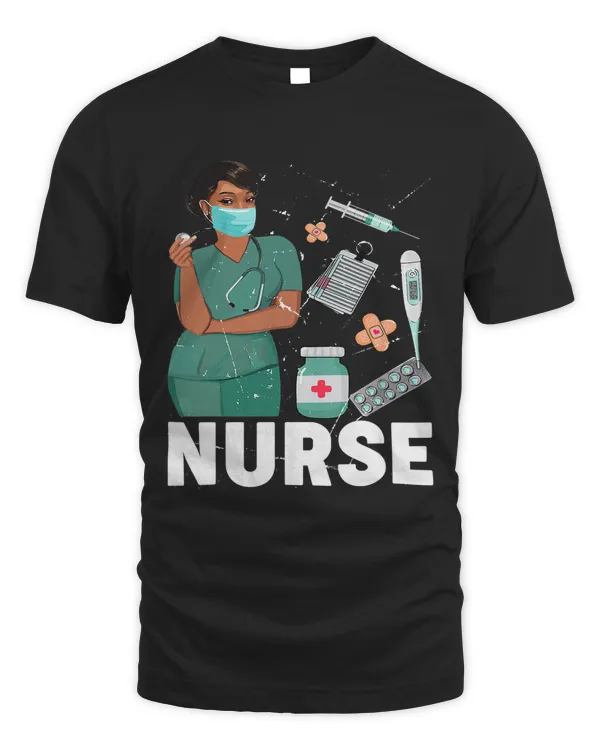 Black History Nurse African American Pride Afro Women Girls