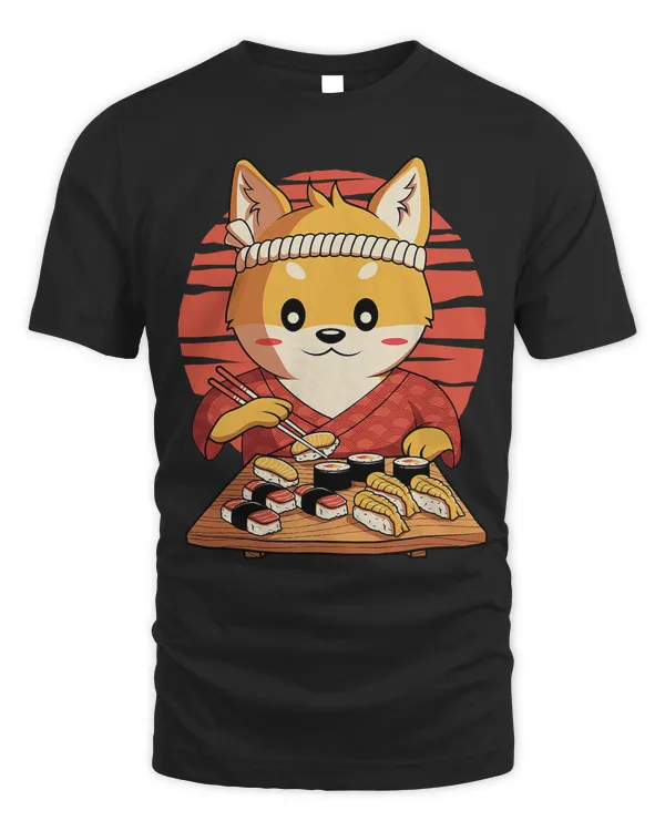 Kawaii Shiba Inu Dog Sushi Vintage Japanese Anime Lover 129