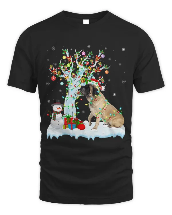 Xmas Element Tree Lighting English Mastiff Dog Christmas 2