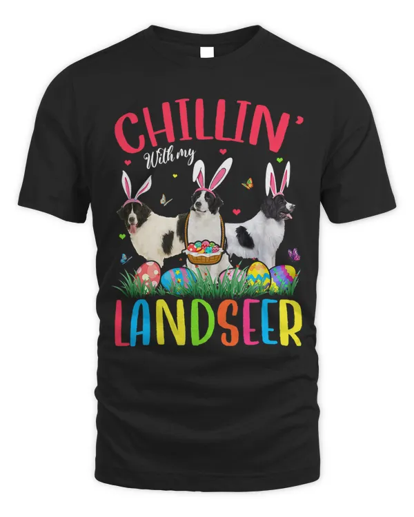 Chillin With My Landseer Easter Eggs Happy Easter