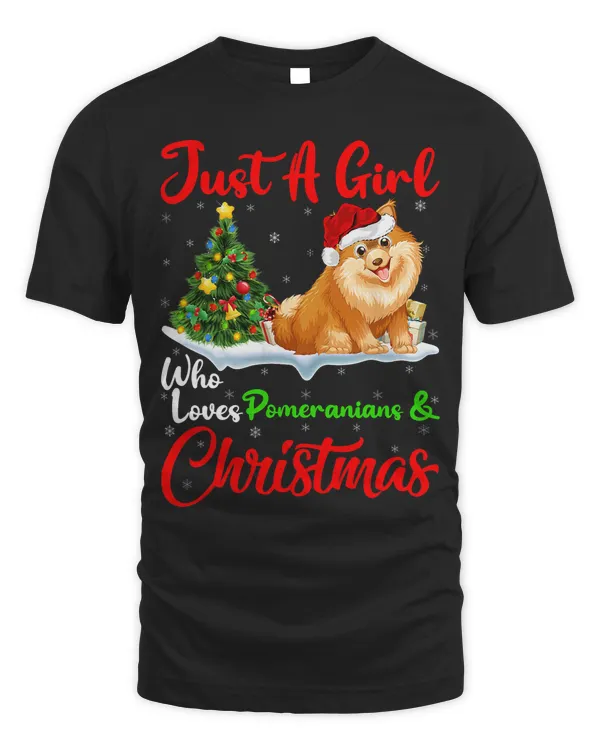 Just A Girl Who Loves Pomeranians And Christmas 229