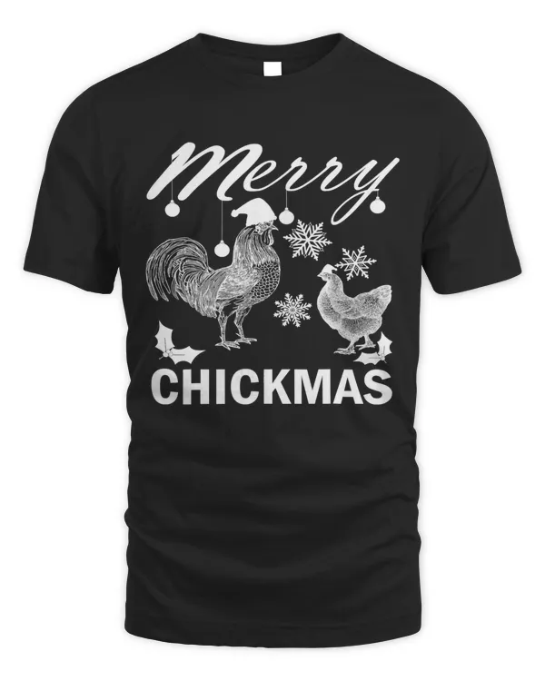 Chicken Christmas Merry Chickmas Santa Claus Hat Funny Xmas 709 Hen Rooster