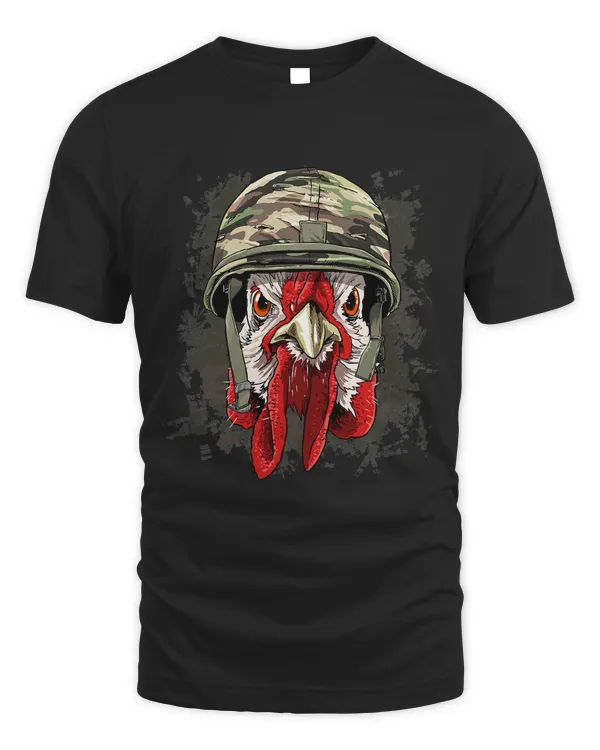 Chicken Soldier Veteran Army Chicken Farm Animal Lover 637