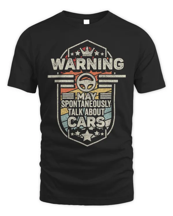 Auto Mechanic Shirt Retro Warning I May Spontaneously Talk