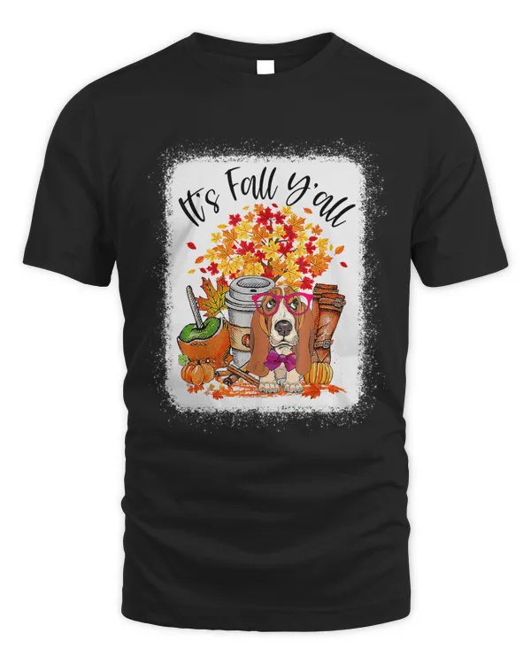 Its Fall Yall Basset Hound Pumpkin Fall Autumn266