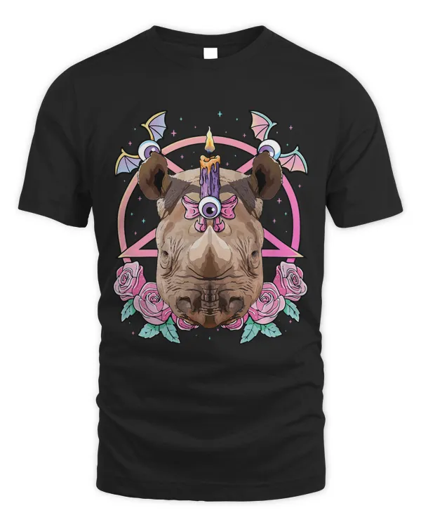 Pastel Goth Rhino Pagan Creepy Menhera Rhinoceros
