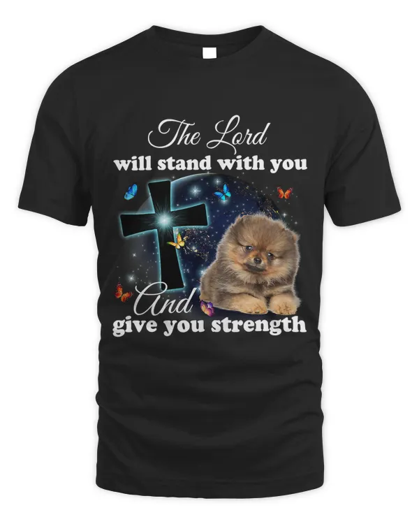 Pomeranian Dog The Lord Will Stand With You Christian211