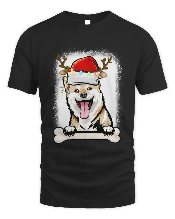 Shiba Inu Christmas Decorations Pajama Santa Hat Tree Light 314