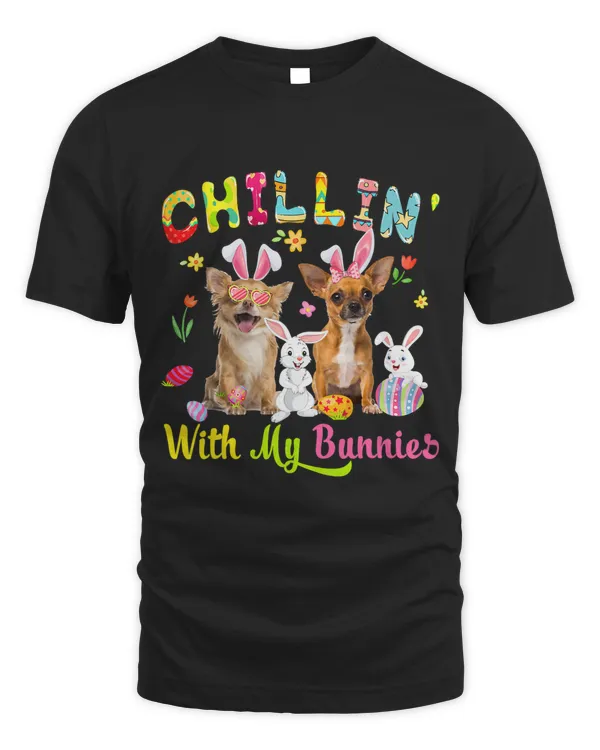Chillin With My Bunnies Cute Bunny Chihuahua Dogs Bunnies