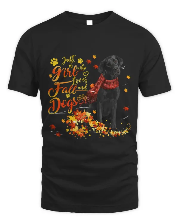 Black Labrador Just A Girl Who Loves Fall And Dogs 351