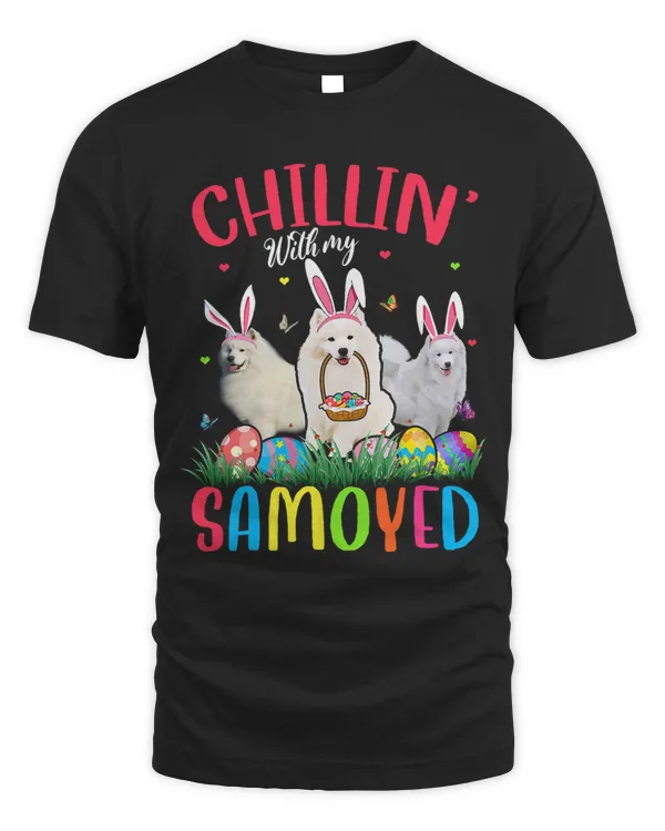 Chillin With My Samoyed Easter Eggs Happy Easter