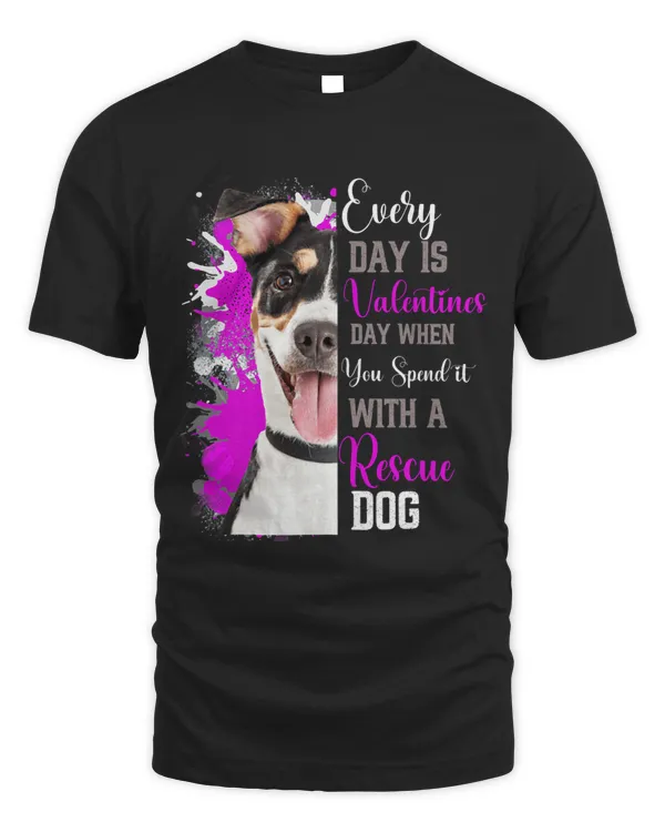 Funny Valentines Day Rescue Mom Mother Dog Doggie Puppy