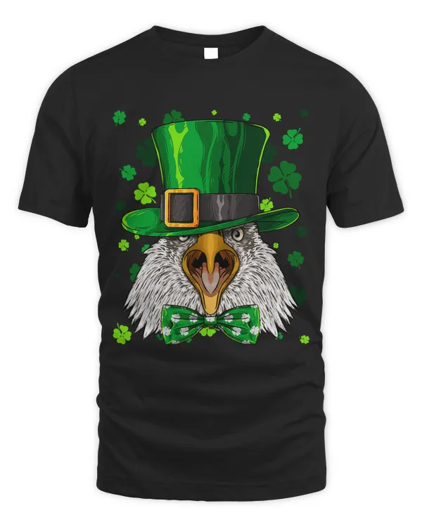 Bald Eagle St Patricks Day Animal Leprechaun Hat Shamrock