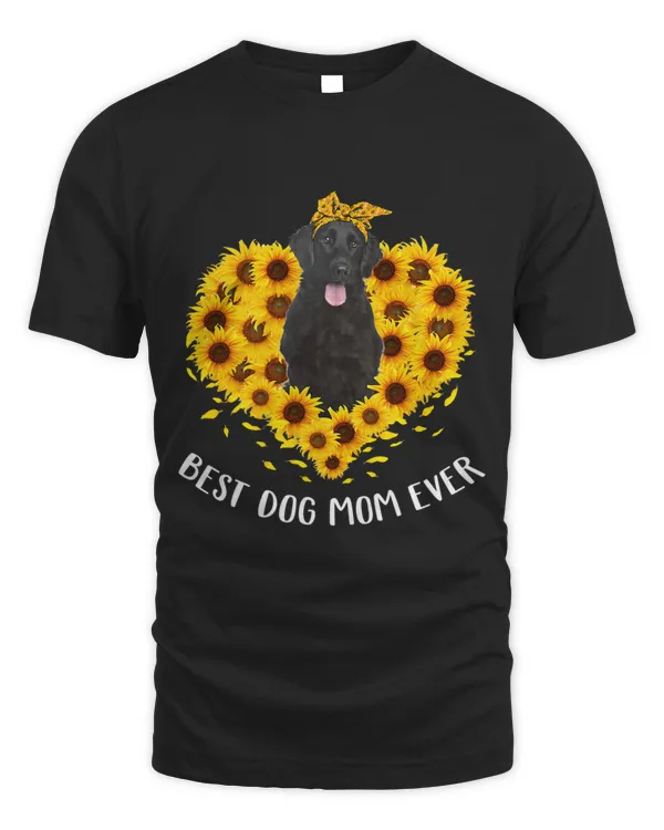 Flat Coated Retriever Mom Sunflower Dog Mom Women