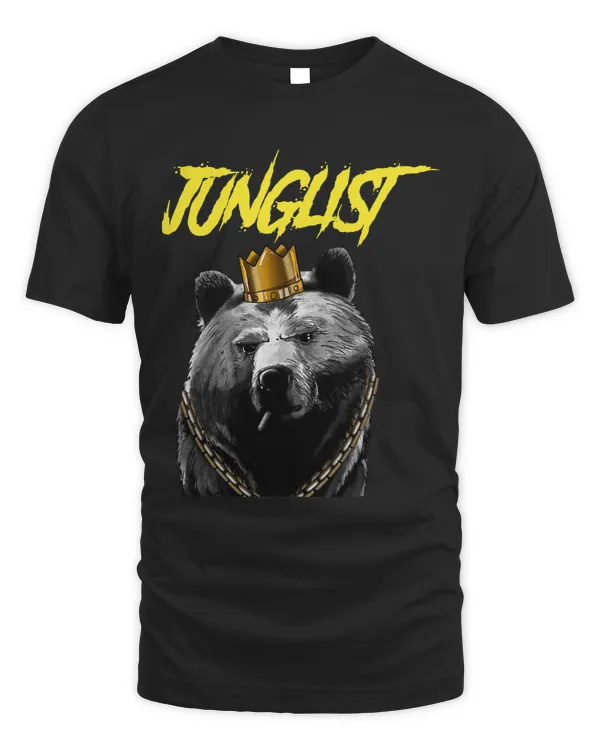 Junglist DnB Bear EDM Drum And Bass 90s Rave
