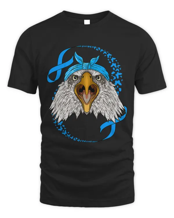 Bald Eagle Diabetes Awareness Blue Bandana T1D Survivor 318