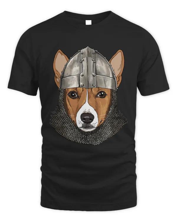 Medieval Basenji Knight Warrior Dog Lover 29