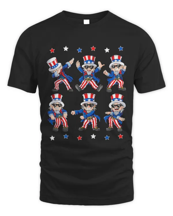 Dancing Uncle Sam 4th of July Men Women Funny Dab Dance