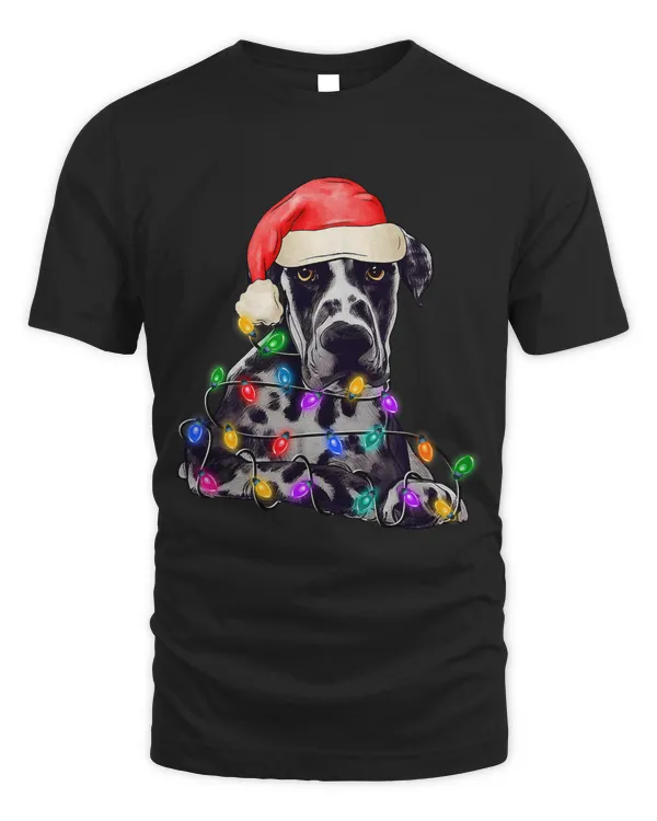 Great Dane Santa Christmas Tree Lights Xmas Boys Dog Dogmas180