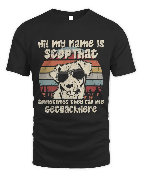 Chesapeake Bay Retriever My Name Is StopThat Dog Lover Funny