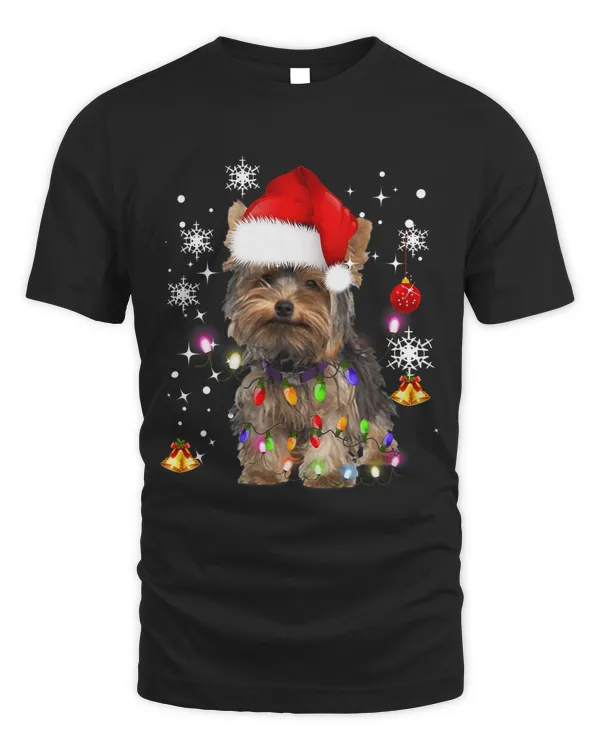 Christmas Lights YORKSHIRE TERRIER Dog