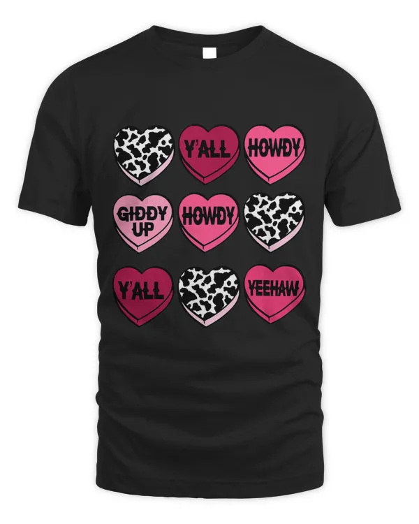 Cowhide Hearts Candy Cowgirl Cowboy Howdy Valentine Western 3