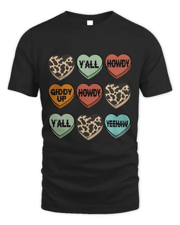 Cowhide Hearts Candy Cowgirl Cowboy Howdy Valentine Western