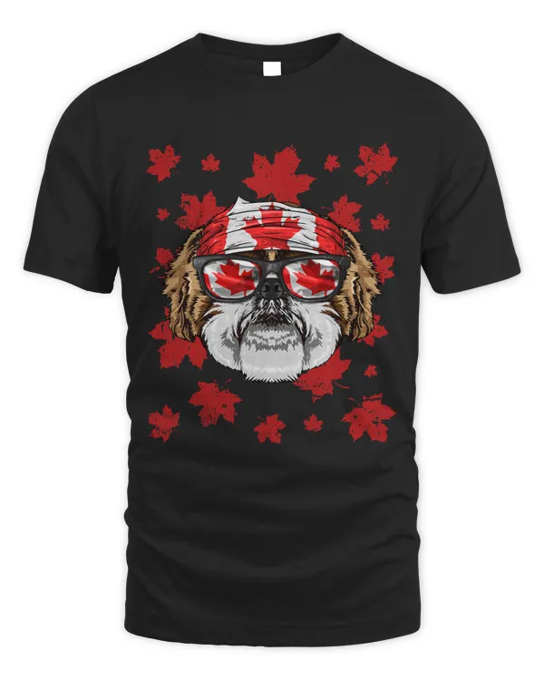 Canadian Shih Tzu Patriotic Canada Flag Maple Leaf Pride