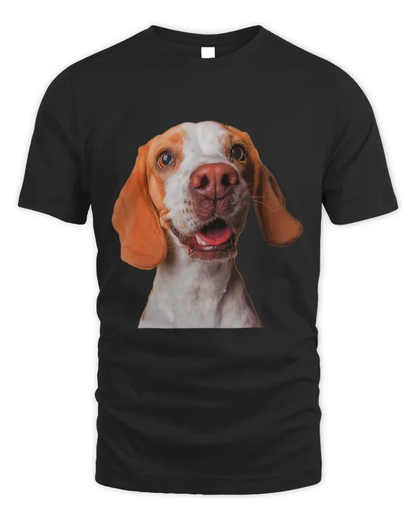A Cartoon filter design of a smiling pet A Happy Dog