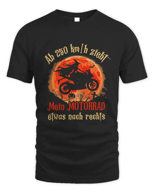 From 250 km my motorcycle ladies witch pulls Halloween