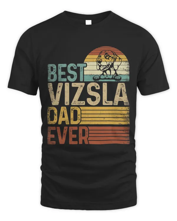 Best Vizsla Dad Ever Retro Vintage Fathers Day 2023