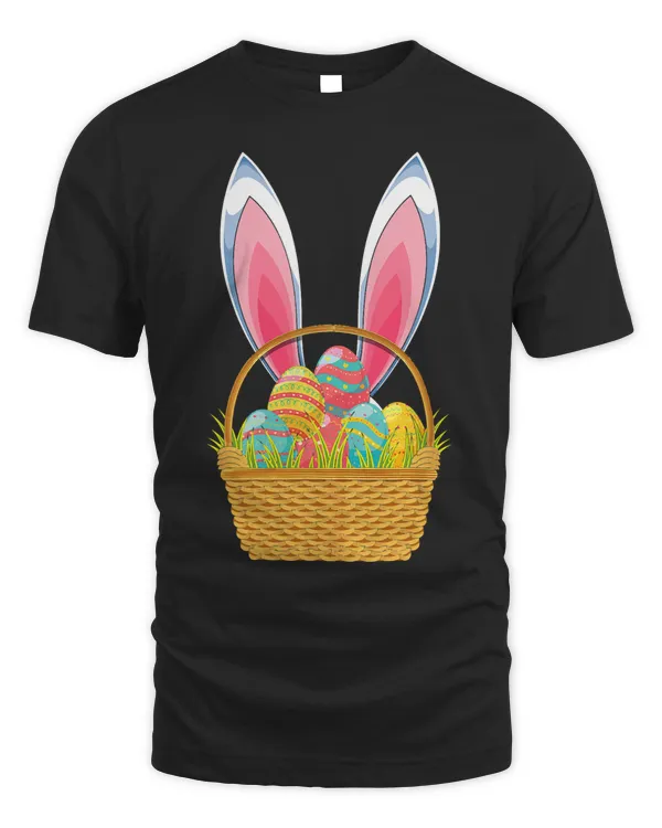 Cute Rabbit Easter Holiday Easter Eggs Easter Basket Easter