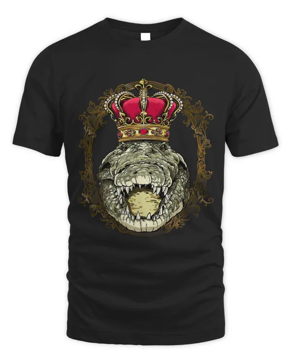King Crocodile Wearing CrownQueen Crocodile Animal 506