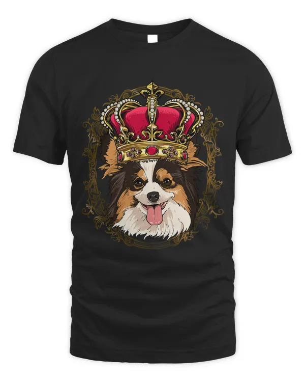 King Papillon Wearing CrownQueen Papillon Dog 324
