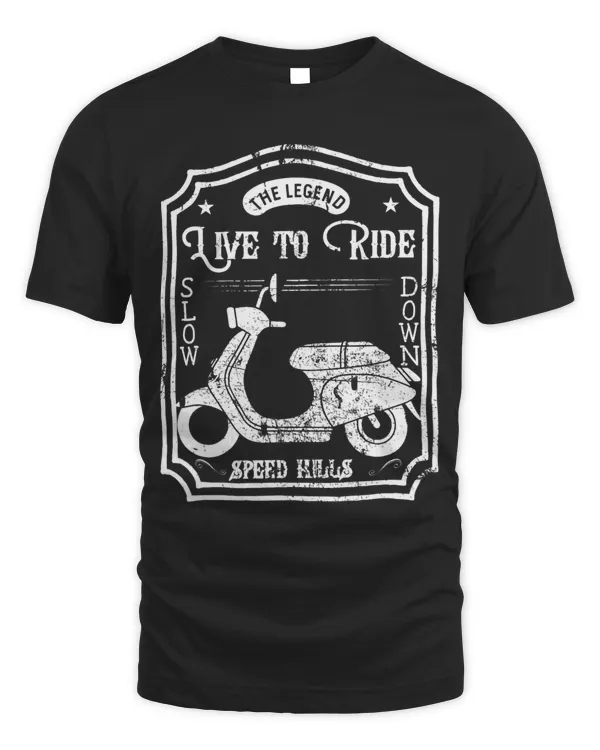 Funny Motorcycle Style Motor Scooter Moped Graphic