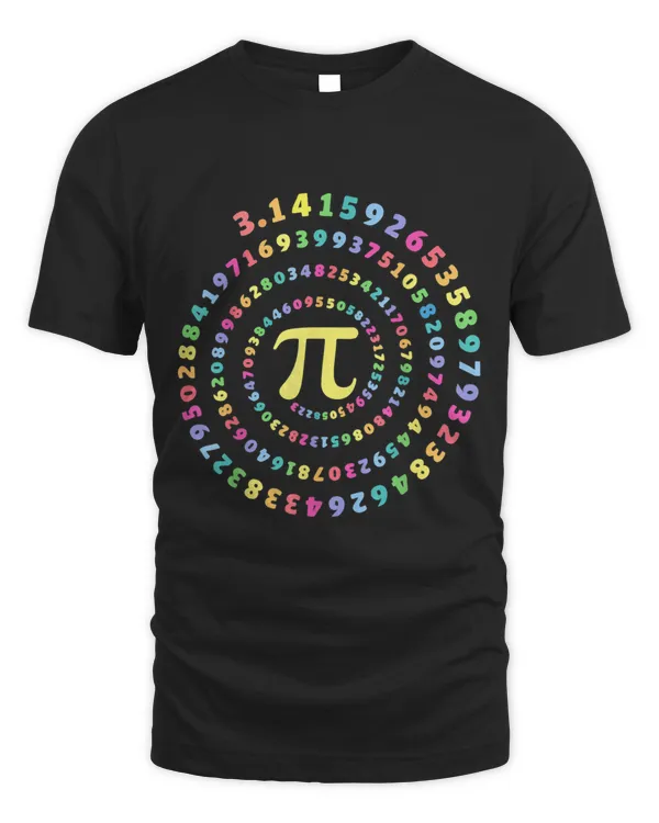 Funny Pi Day Shirt Spiral Pi Math Tee for Pi Day 3.14
