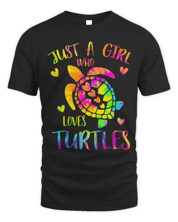 Just a Girl Who Loves Turtles Tie Dye Turtle Lover 407