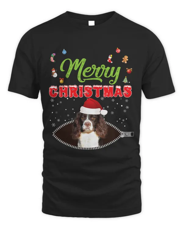 Merry Christmas English Springer Spaniel Dog Mom Pregnancy