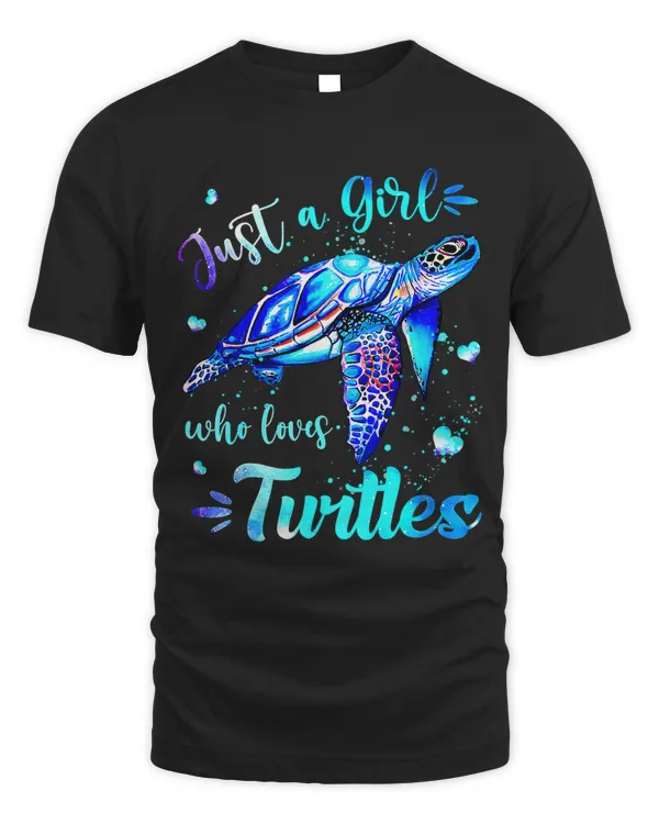 Just a Girl Who Loves Turtles Tie Dye Turtle Lover Copy