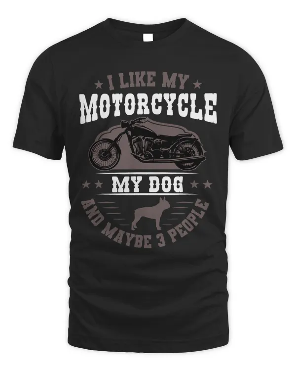 Boston Terrier Introvert Motorcycle Lover American Gentleman